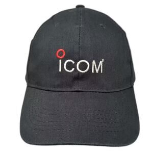 Head To Toe Icom IC-7300 Radio Logo Black Baseball Cap One Size Embroidered Hat